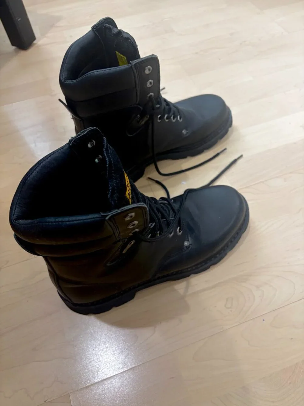 HIJAX Insulated Work Boots – Black Lace‑Up Heavy Duty